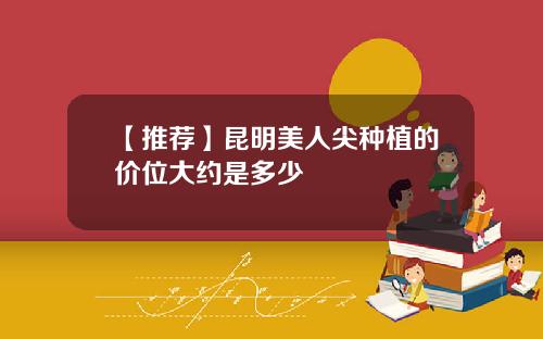 【推荐】昆明美人尖种植的价位大约是多少