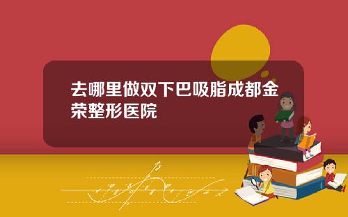 去哪里做双下巴吸脂成都金荣整形医院