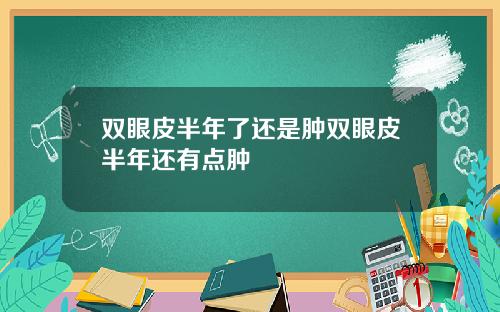 双眼皮半年了还是肿双眼皮半年还有点肿