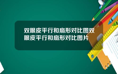 双眼皮平行和扇形对比图双眼皮平行和扇形对比图片