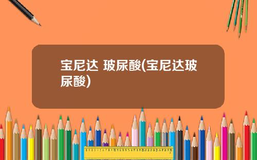 宝尼达 玻尿酸(宝尼达玻尿酸)