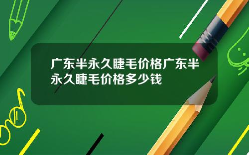 广东半永久睫毛价格广东半永久睫毛价格多少钱