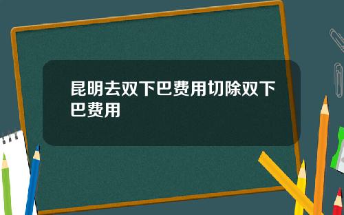 昆明去双下巴费用切除双下巴费用