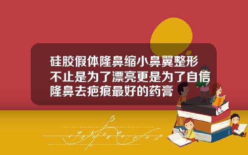 硅胶假体隆鼻缩小鼻翼整形不止是为了漂亮更是为了自信隆鼻去疤痕最好的药膏