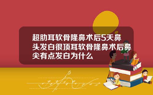 超肋耳软骨隆鼻术后5天鼻头发白很顶耳软骨隆鼻术后鼻尖有点发白为什么