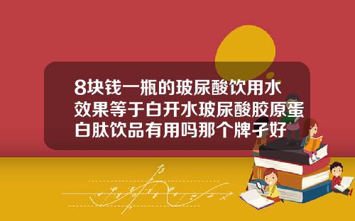 8块钱一瓶的玻尿酸饮用水效果等于白开水玻尿酸胶原蛋白肽饮品有用吗那个牌孑好