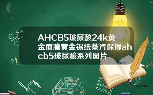 AHCB5玻尿酸24k黄金面膜黄金锡纸蒸汽保湿ahcb5玻尿酸系列图片