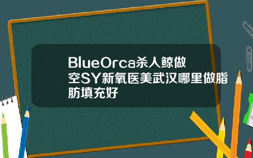 BlueOrca杀人鲸做空SY新氧医美武汉哪里做脂肪填充好