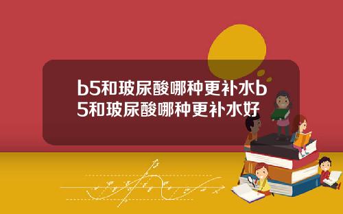 b5和玻尿酸哪种更补水b5和玻尿酸哪种更补水好