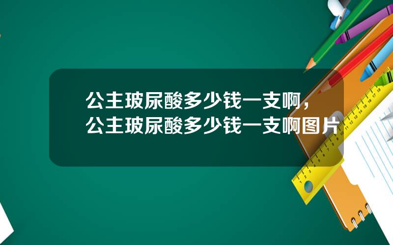 公主玻尿酸多少钱一支啊，公主玻尿酸多少钱一支啊图片